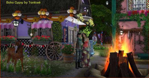 My Sims 4 Blog Boho Gypsy Lot By Tanitas8