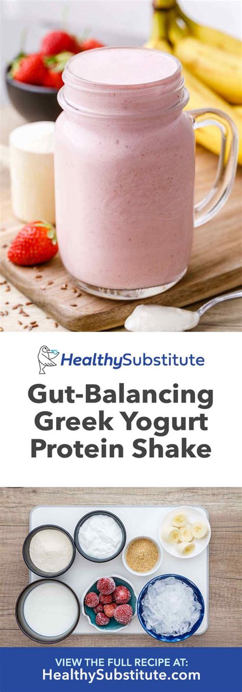 Probiotic Rich Greek Yogurt Protein Shake To Balance Your Gut Healthy