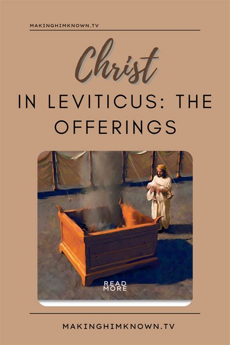Christ In Leviticus The Offerings Artofit