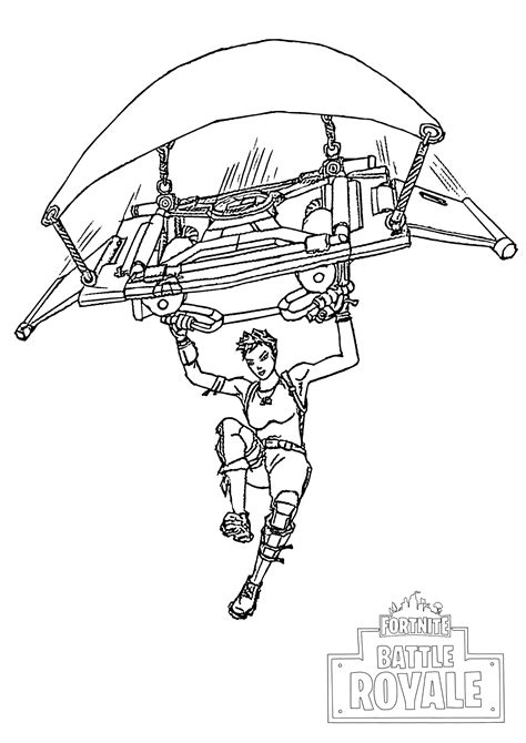 Fortnite Glider Coloring Pages Coloring Pages