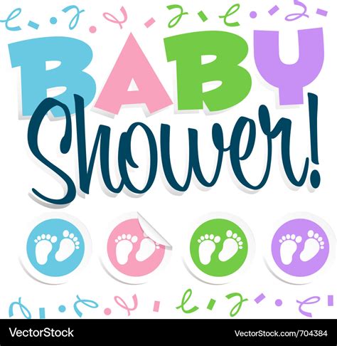 Baby Shower Royalty Free Vector Image Vectorstock