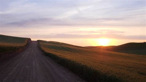 Dirt Road Driving Sunset Free Stock Footage Motion Places