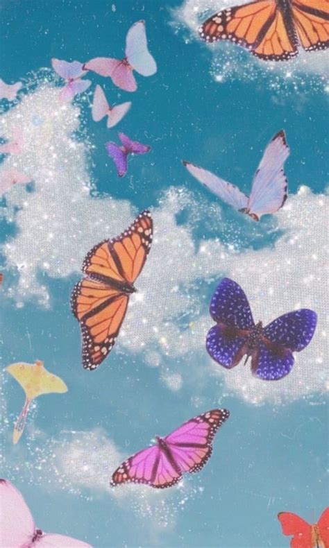 Blue Butterfly Aesthetic Wallpapers Top Free Blue Butterfly Aesthetic