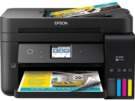 epson c11cg19201 epson workforce et 4750 inkjet multifunction printer color plain paper