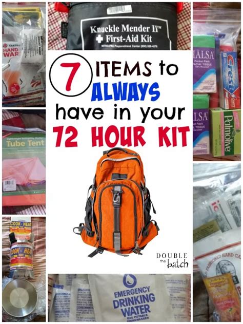 How To Make 72 Hour Kits For Kids Double The Batch