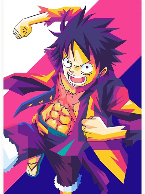 Monkey D Luffy One Piece Poster By Rizzarochefort Redbubble