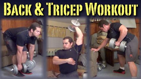 Maybe you would like to learn more about one of these? Back & Triceps Workout with Dumbbells - YouTube