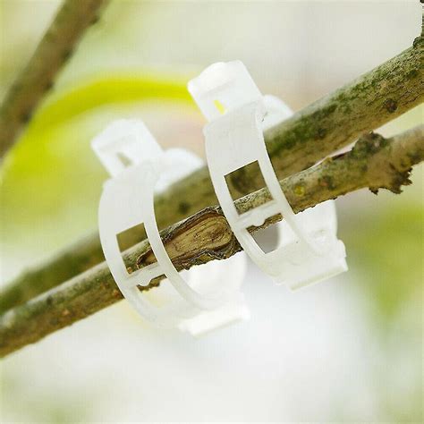 100 Pcs Plastic Garden Plant Support Clips Tomato Clips Plant Ties