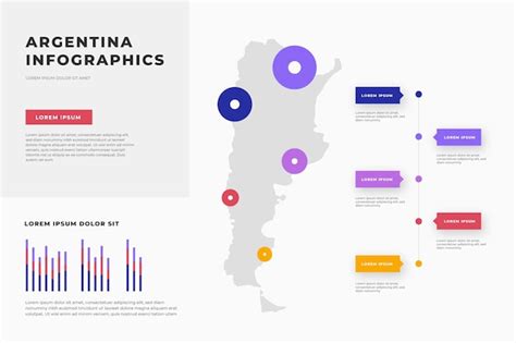 Premium Vector Argentina Map Infographic Template