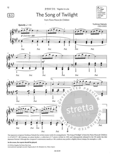 Abrsm Piano Exam Pieces 2023 2024 Grade 3 Buy Now In The Stretta