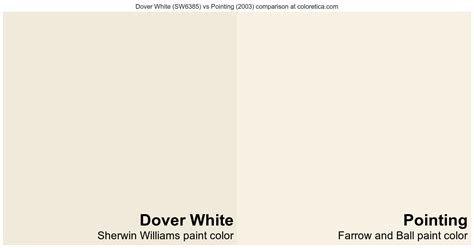 Sherwin Williams Dover White Sw6385 Vs Farrow And Ball Pointing 2003