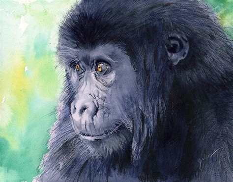 Gorilla Painting By Galen Hazelhofer Fine Art America