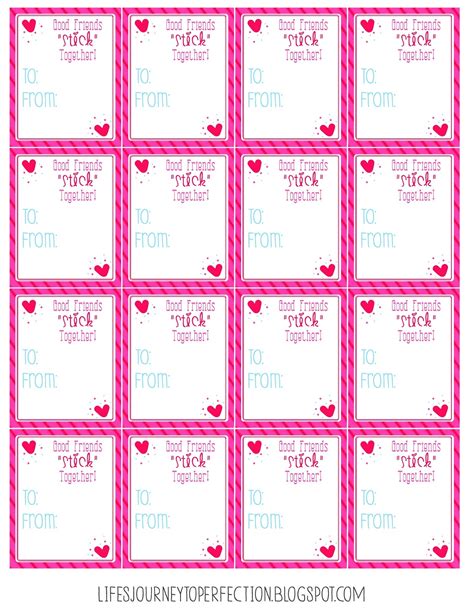 Lifes Journey To Perfection Valentines Day Free Printables And