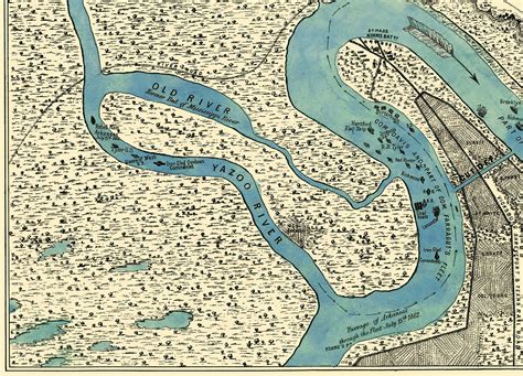 Vicksburg Mississippi In 1863 Birds Eye View Map Aerial Panorama