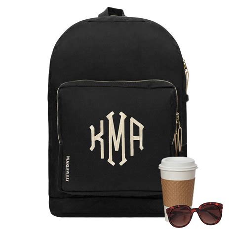 monogrammed everyday backpack monogrammed laptop bag