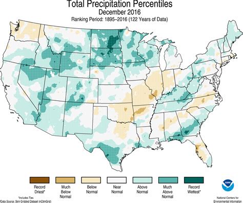 National Climate Report Annual 2016 Temperature And Precipitation