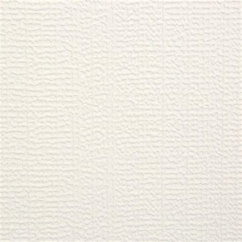 Graham And Brown Linen Paintable White Wallpaper 12026