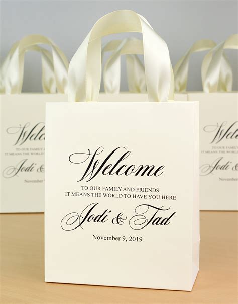 Wedding Welcome Bags For Wedding Favor For Guests Elegant Etsy