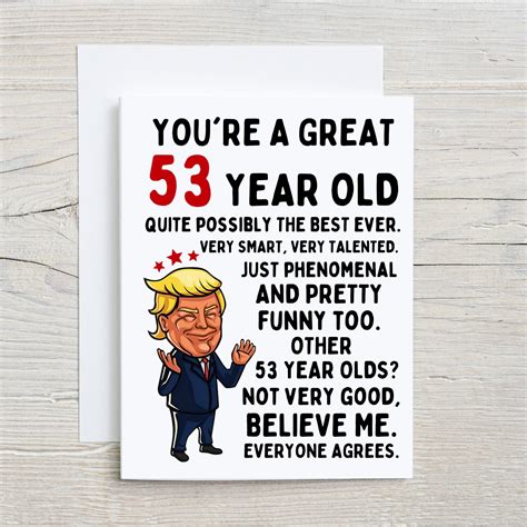 53rd Birthday Card Funny 53rd Birthday Card 53rd Birthday Etsy