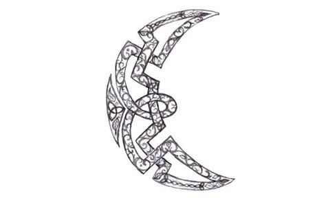Celtic Moon Small Celtic Tattoos Celtic Tattoos Moon Tattoo