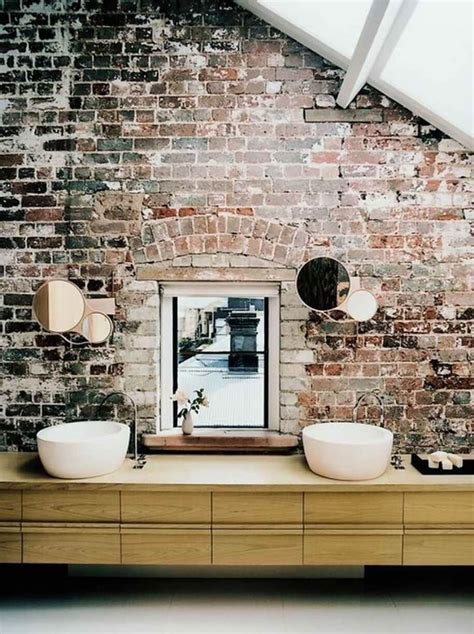 12 Exposed Bricks Bathroom Design Ideas Interior Idea