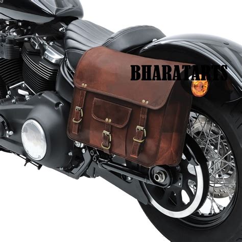 Leather Motorcycle Bags Saddle Bag Leather Bike Bag Set Of 2 Etsy Canada
