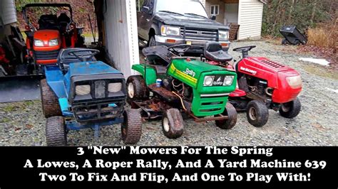 Three New Mowers For The Farm A Lowes A Roper Rally And A Yard