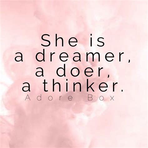 She Is A Dreamer A Doer A Thinker Adore Box