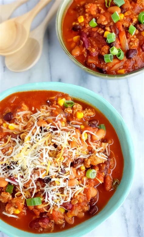 One tablespoon of canned pumpkin is a great choice because it will make your dog feel full, but is low in calories. This Low Calorie Turkey Chili is so jammed with flavor ...