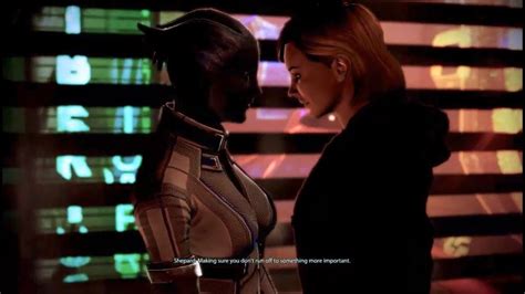 Mass Effect 3 Citadel Dlc Liara Tsoni Romance Scene With Femshep Youtube