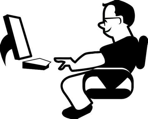 Download Computer Man Workstation Royalty Free Vector Graphic Pixabay