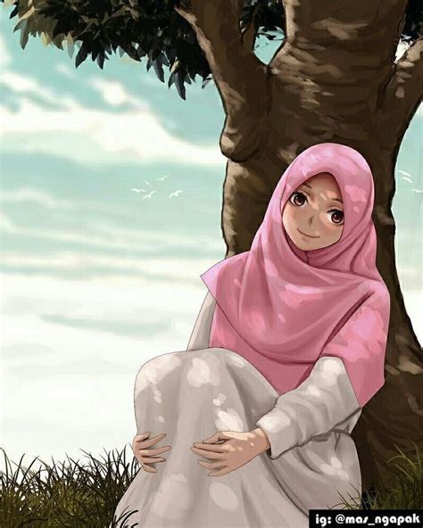 Sükut U Lisan Selameti İnsan Islamic Cartoon Anime Muslimah Anime