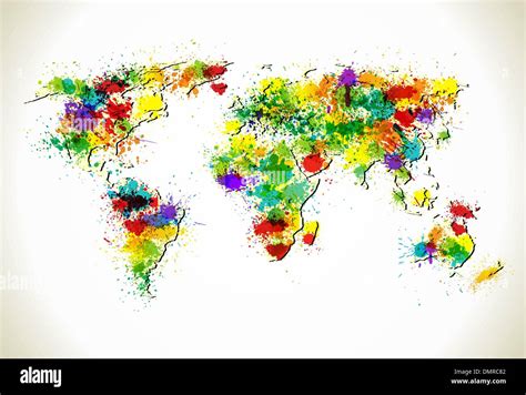 World Map Paint Hi Res Stock Photography And Images Alamy
