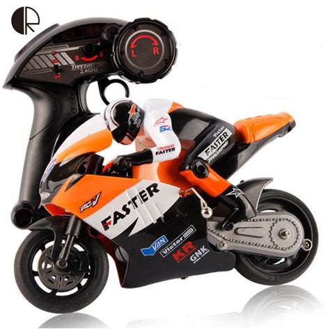 Rc Motorcycle Toys For Kids New Style Plastic 4 Channel With Light