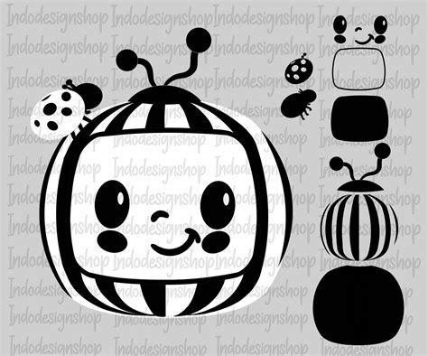 Cocomelon Inspired Svg Cocomelon Svg Files Cocomelon Layered Etsy