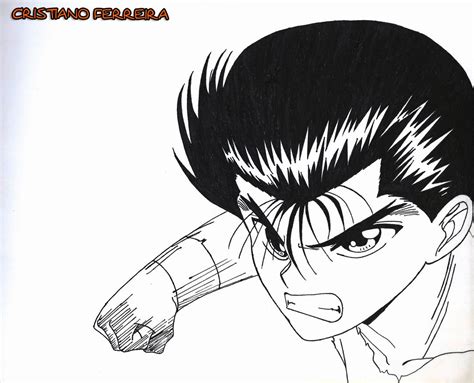 Alkolik annesi ile yaşayan 14 yaşındaki yusuke urameshi, okulun serserisidir. Yusuke Urameshi by FantasminhaCamarada | Yu yu hakusho art, Anime, 90s anime