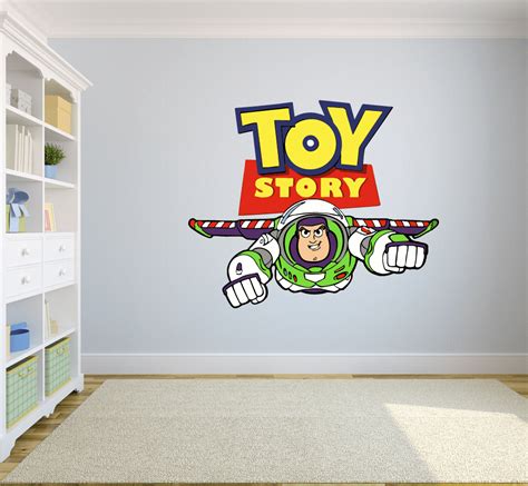 Toy Story Show Buzz Lightyear Colorful Vinyl Decal Wall Art Sticker Decoration 12x20 Inch
