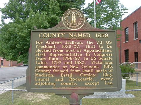 Jackson County Historic Marker On The Courthouse Lawn In M Flickr