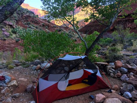 My Camp Spot In The Bottom Of The Grand Canyon I Had This Entire