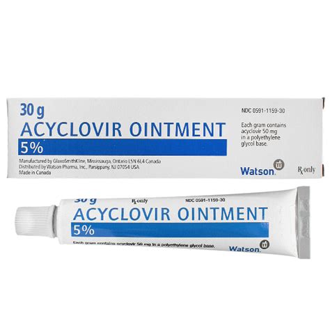 What is acyclovir cream used for. Acyclovir Ointment 5% 30g