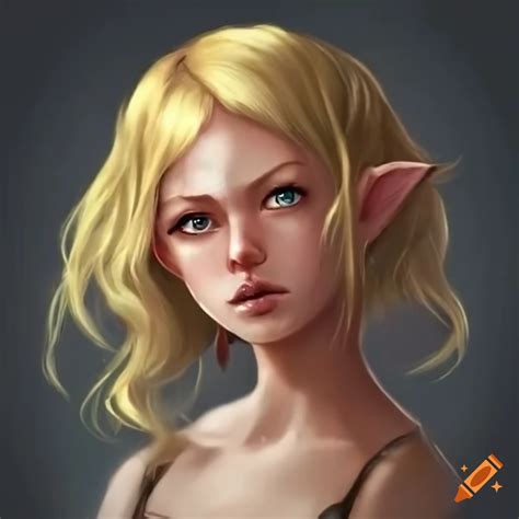 Blonde Hair Fantasy Elf Woman