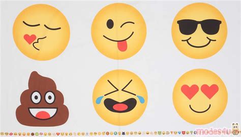 White Robert Kaufman Big Funny Emoji Fabric Omg Lol Modes4u