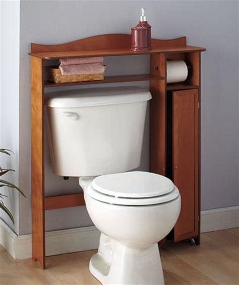 Above the toilet shelves are perfect for small bathrooms. BATHROOM WOODEN OVER-THE-TOILET TABLE SHELF STORAGE-WHITE ...