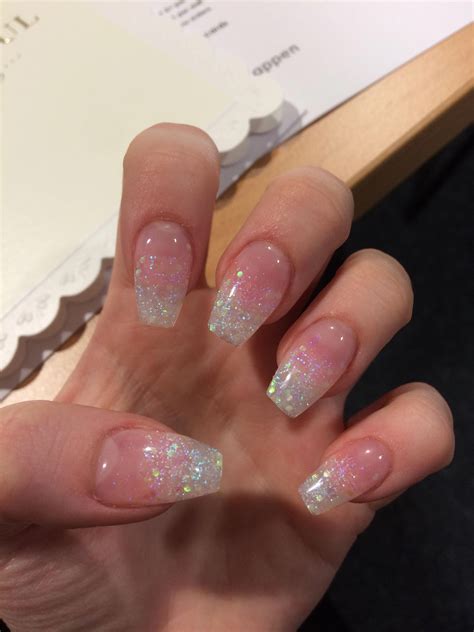 Short Nail Designs In Glitter Nails Acrylic Ombre Nails Glitter