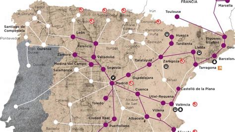 Alcanzar Visión Clon Mapa De Renfe España Frijoles Arrastrarse