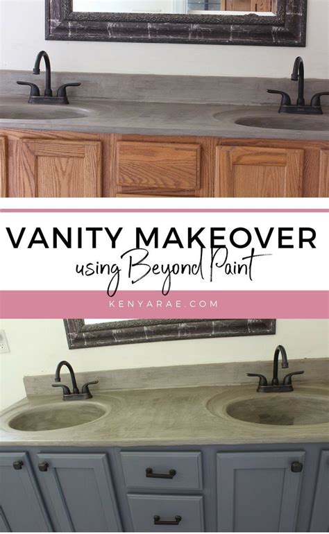 A simple way to transform the space is to paint the vanity. Vanity Makeover Without Sanding & Priming Using Beyond ...