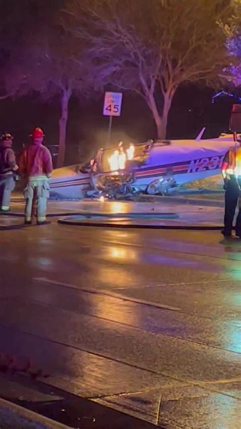 Small Plane Crashes Onto Texas Highway Injuring One News Page Video
