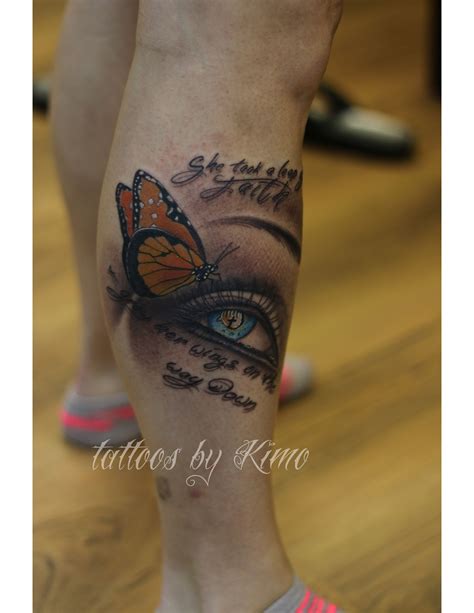 Eye And Butterfly Tattoo By Kimo Tattoos Butterfly Tattoo Blue Springs