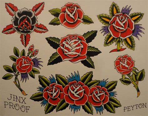 Sailor Jerry Roses The Life Bored Pinterest