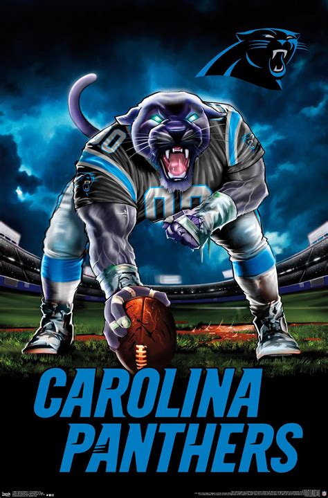 Nfl Carolina Panthers 3 Point Stance 19 Wall Poster 22375 X 34